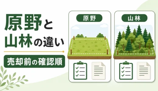 原野と山林の違いは？売却前に見る地目・税金・届出
