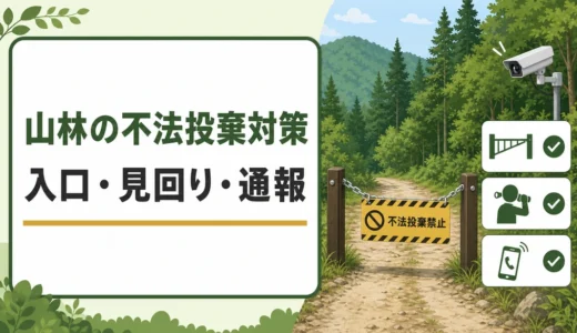 山林の不法投棄を防ぐには？侵入対策と発見時の動き方