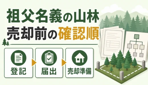 祖父名義の山林を売る手順｜相続登記・届出・売却前の確認
