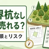 境界杭がない山林売却で確認順とリスクを整理する図解