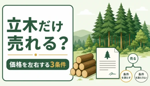 立木だけ売却できる？土地を残す時の価格条件と注意点