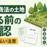 原野商法の土地を売る前の確認ポイントと先払い注意を示すサムネイル