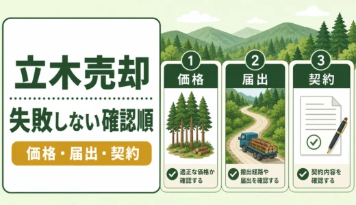 山林の立木売却で損しない確認順｜価格・届出・契約の注意点
