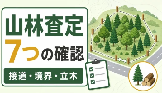 山林を高く売る査定準備｜買取業者が見る7つのポイント