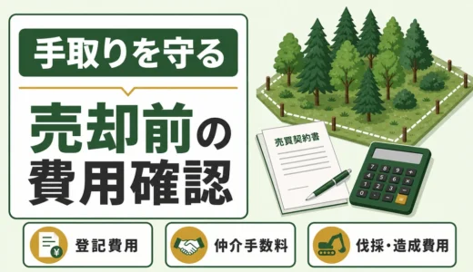山林売却の手取りを増やす費用確認｜測量・登記・税金の見落とし対策
