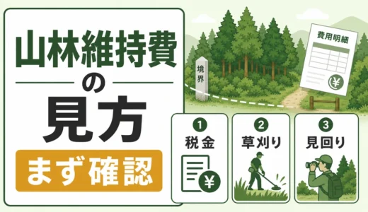 相続した山林の維持費はいくら？まず確認する費用と管理判断