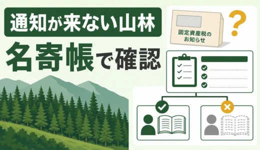 山林の固定資産税通知が届かない理由と名寄帳の確認方法