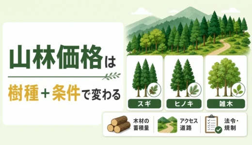 山林価格は樹種だけで決まる？スギ・ヒノキ・雑木の評価基準