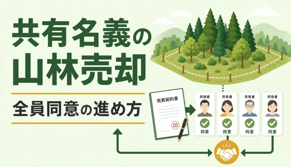 共有名義の山林売却で全員同意を進めるポイント