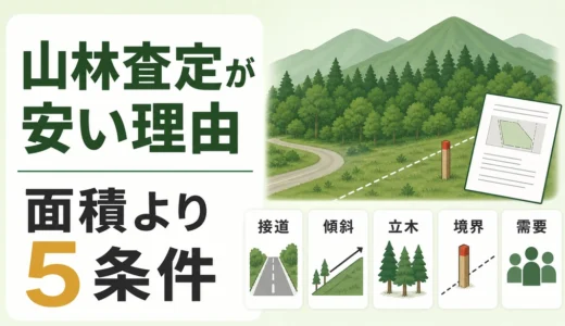 山林の査定額が安い理由｜面積より見る5条件と査定前の準備