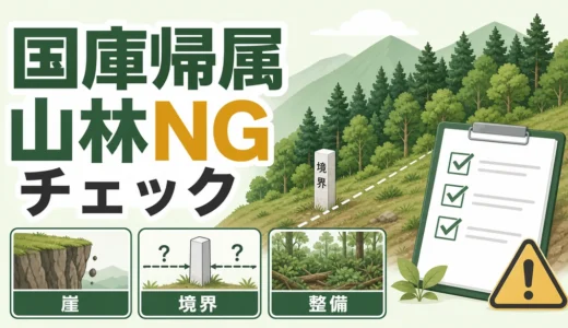 相続土地国庫帰属制度で山林が却下される条件｜不承認リスクと申請前チェック