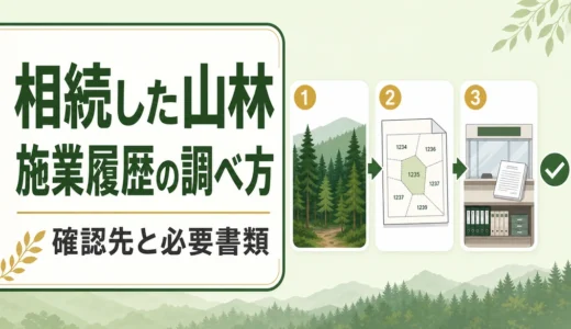 相続した山林の施業履歴がわからないときの調べ方｜確認先と必要書類