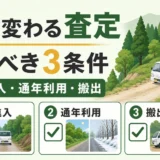 林道・作業道が山林査定に与える影響を示す図解
