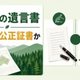 山林の遺言書で自筆証書と公正証書を比較するサムネイル