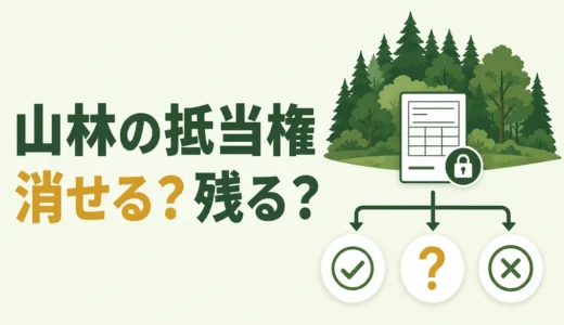 相続した山林の抵当権は消せる？抹消条件と売却前の確認順