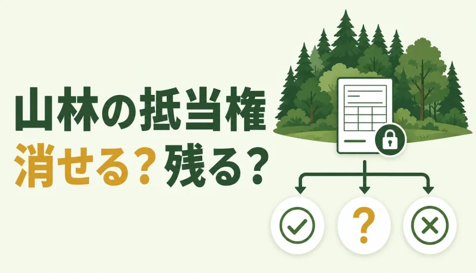 相続した山林の抵当権を消せるか確認する記事の図