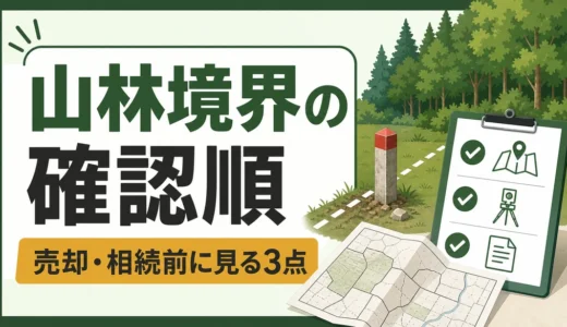 山林の境界があいまいな時の確認順｜売却・相続前の対策5つ
