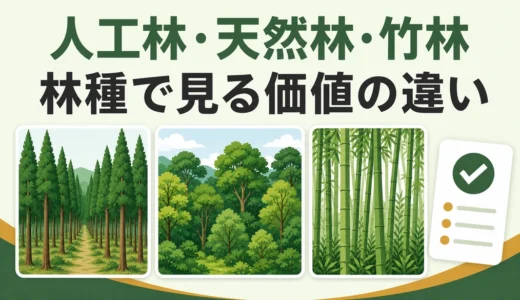 山林の林種とは？人工林・天然林・竹林の違いと価値の見方