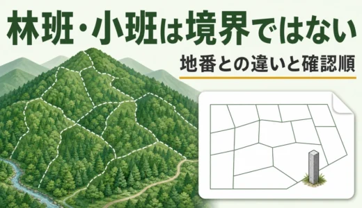 山林の林班・小班とは？地番との違いと国有林境界の確認手順