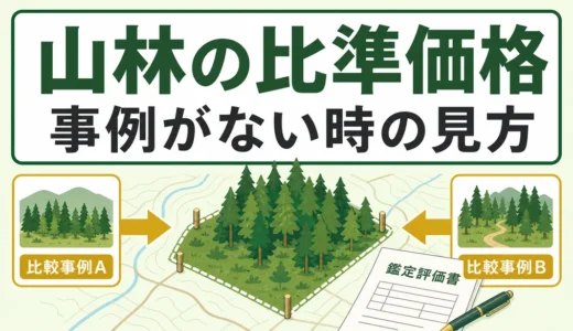山林の比準価格とは？取引事例が少ないときの査定根拠