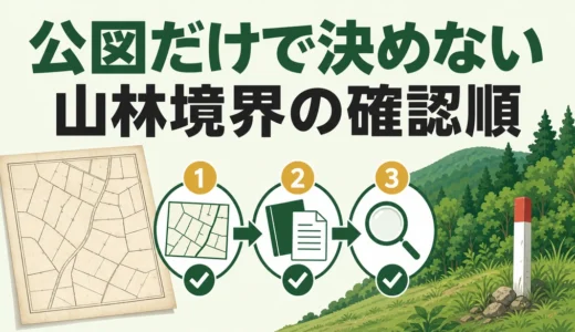 山林の公図はどこまで信用できる？現況とのずれと境界の確認手順
