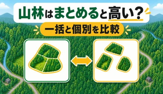 山林の一括売却で価格は上がる？個別売却との比較と判断手順