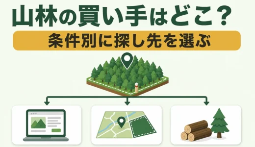 山林を買いたい人はどこにいる？買い手別の探し方と売却準備
